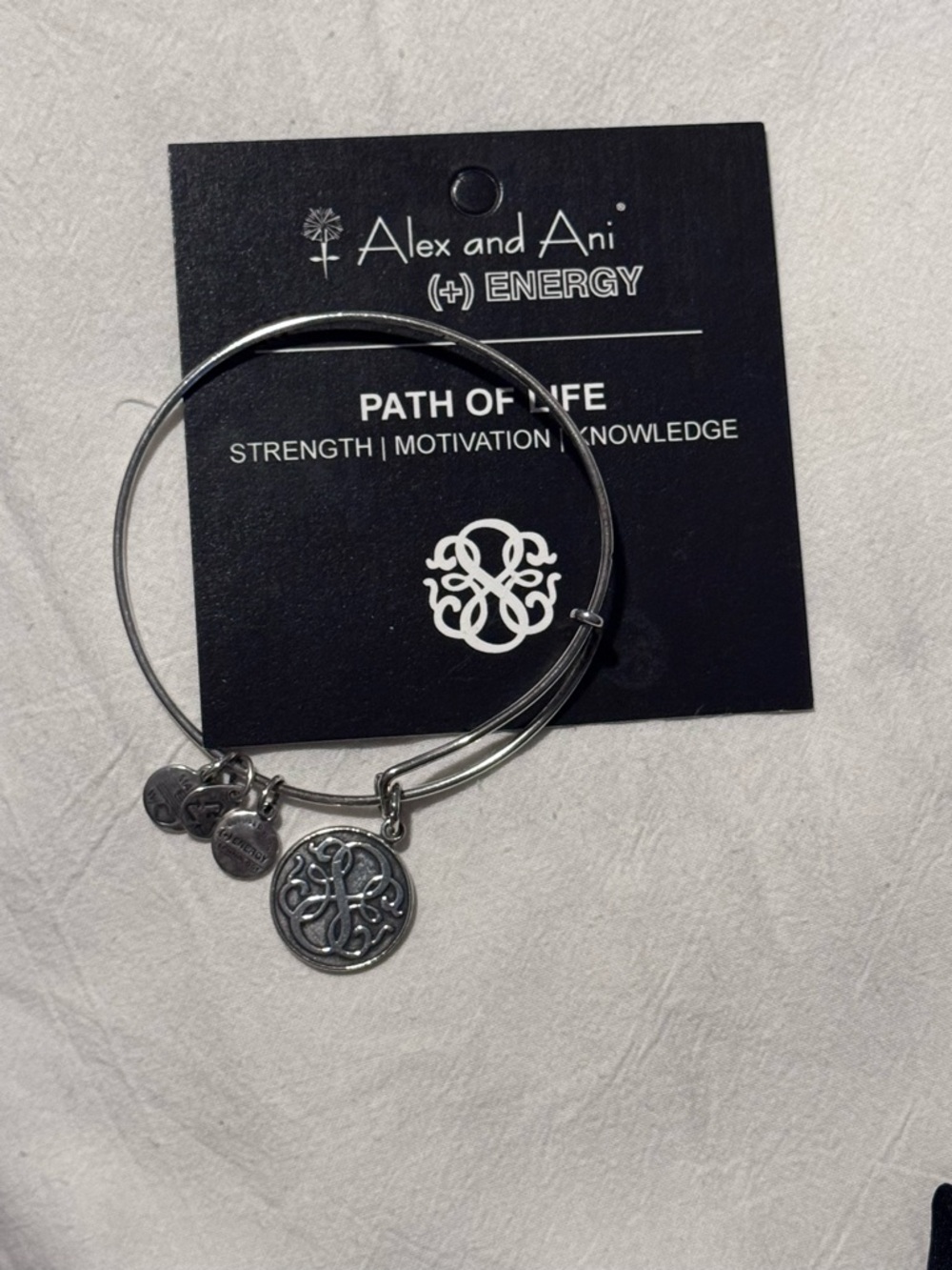 Alex and Ani Silver Path of Life Charm Bangle